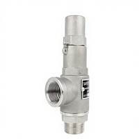 Soupape de sécurité en acier inoxydable 316, soupape de décharge SS316 1/2 pouce, 3/4 pouce, 1 pouce, 1 1/4 pouce, 2 pouces, soupape de décharge de pression pour chaudière à vapeur 110 bars