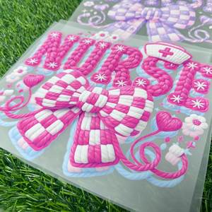 Оптовый набор DTF-наклеек для медсестер: термотрансферные стикеры DTF для печати на футболках, перенос изображений на одежду - Product Image 1