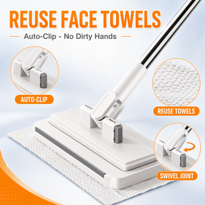 <span class=keywords><strong>Mini</strong></span> Mopa Rectangular Portátil con Clip, Ecológica, Reutilizable, con Agarre Automático para Limpieza del Hogar, Cocina, Baño y Pisos Pequeños - Product Image 1
