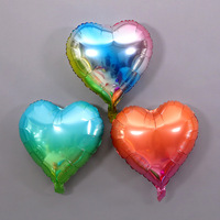 Ballons en forme de cœur, 5 pièces, 18 pouces, en hélium, Mylar, amour de la saint-valentin, Ballon vierge pour fête, anniversaire, mariage