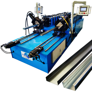 Machine de profilage à rouleaux conviviale pour la fabrication de profilés principaux et transversaux de systèmes de plafonds en ossature légère en acier, à vendre - Product Image 1