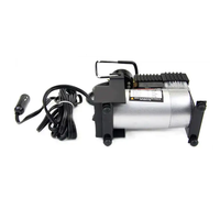 Compresseur d'air portable 12V pour voiture, mini pompe électrique haute puissance avec cylindre métallique pour auto, vélo et ballons