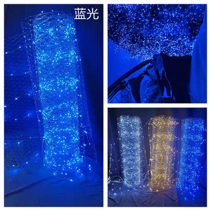 Proposition décoration de noël ciel étoilé filet lumière filet de pêche lumière plein ciel étoilé treillis métallique décoration de mariage plafond <span class=keywords><strong>Li</strong></span> - Product Image 5