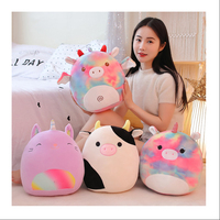Beliebteste Squish mallow Plüschtiere Regenbogen Einhorn Kuscheltiere Weiche Kissen Spielzeug Kuh