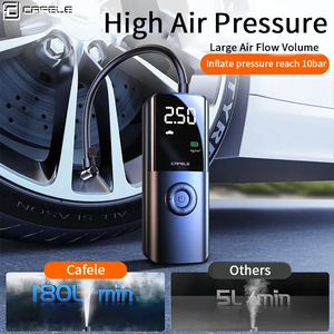 Cafele 12V Auto Luchtcompressor Draagbare Elektrische Luchtpomp Draadloze Autoband Inflator Digitale Fietspomp Voor Auto-Accessoires - Product Image 4