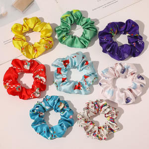 Chouchou <span class=keywords><strong>métallique</strong></span> brillant pour femmes, accessoires pour cheveux, bande élastique Laser, chouchou, cravates en caoutchouc, pour queue de cheval, pour filles, nouvelle collection - Product Image 2