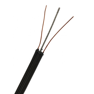 Câble téléphonique non blindé à 2 cœurs 20awg CCA <span class=keywords><strong>CAT</strong></span> 3 CCS Drop Wire Self-Support Black PVC Jacket Outdoor Communication Cable - Product Image 1
