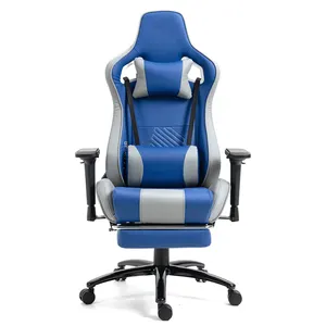 Indien beliebter guter Lieferant dickes Kissen Rennstudio Gamer-Stuhl Oyuncu Koltugu kostenloses Muster Liegestuhl mit Fußstütze