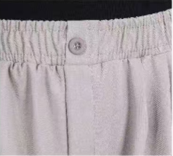 Pantalones Maxi 3D de Moda para Mujer Comodo7, Cintura Alta, Pierna Ancha, Transpirables, Ecológicos, con Cordón Ajustable, Casuales, Rectos - Product Image 2