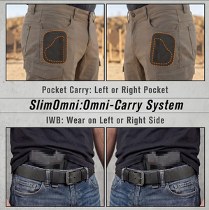 Étui de poche IWB en cuir PU Bodyguard 2.0, ambidextre, hauteur et inclinaison réglables, support amovible, clip métallique, étuis en nylon - Product Image 5