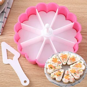 New Kitchen 8-grid Triangle Bento Mold Plastic Eco-Friendly Japanese Sushi Rice Vegetable Roll Press Dessert <b>Tool</b> Self-made Kit - Product Image 6
