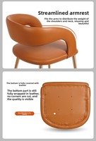 Chaise de salle à manger en stock, tabouret, chaise de réunion, usage domestique, design moderne, simple, luxe léger, modèle de designer