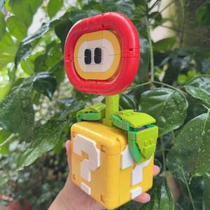 1221 Flame Flower Desktop Decoration Puzzle Assembly Small Particle Building Blocks ABS Plastic 800+ Pieces Children's Toy Gift - Product Image 4
