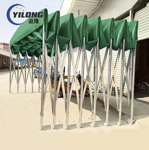 Garages mobiles pliables portables pour voitures, auvents de camion, <span class=keywords><strong>abris</strong></span> de voiture, toits en toile de bâche en acier durable personnalisés à l'extérieur - Product Image 3