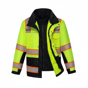 Vêtements de travail personnalisés de haute qualité pour hommes, veste et pantalon, ensemble de construction, uniformes de travail de sécurité, vêtements de travail - Product Image 1