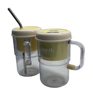 Портативный высокоскоростной Блендер с 6 лезвиями, 20000 об./мин, Двойная Батарея 1300 мАч, 60 Вт, набор соковыжималок из нержавеющей стали, 2 шт., USB-источник - Product Image 2