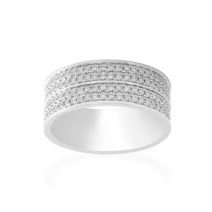 Nhẫn Cưới Kim Cương Khiêm Tốn Cho Nam, Nhẫn Kim Cương 14K Màu Vàng Kim Dành Cho Nam, Nhẫn Lab Grown Diamond Wide Flat Band Dành Cho Nam Trang Sức Tinh Tế