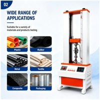 5kN Universal Testing Machine UTM Tensile Strength Tester Material Testing Equipment for Plastic Rubber Metal Textile