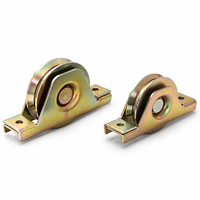 Roue en acier en forme de U pour câble métallique, rail de porte coulissante en acier 45, rouleau de porte industrielle, poulie, chariot, rail de guidage industriel