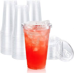 Vaso Transparente PLA 100% Biodegradable y Compostable, Impresión Personalizada, 98mm-20oz, Pared Simple, Desechable, Reciclable, con Tapa, para Bebidas - Product Image 4