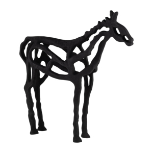 Scultura moderna di cavallo in metallo, statuetta per decorare la casa, soggiorno, ufficio, mensola, tavolino da caffè, centrotavola - Product Image 2