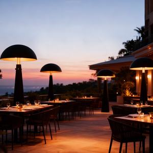 Chauffage électrique extérieur personnalisable en forme de phare pour villas résidentielles, pelouse, aménagement paysager, lampe de sol d'ambiance - Product Image 3