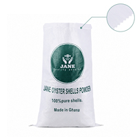 Sac tissé en PP blanc de 50 kg, sac à graines de sésame laminé imprimé sur mesure, sac d'emballage en polypropylène résistant à l'humidité pour céréales et farine