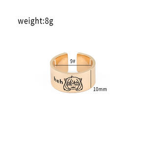 Haute qualité 3 conceptions alliage anneau <span class=keywords><strong>SPY</strong></span> <span class=keywords><strong>FAMILY</strong></span> anneau réglable plaqué or Vintage mode bijoux accessoires - Product Image 5