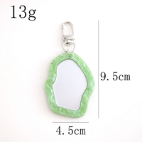 Vente en gros usine : Porte-clés miroir en acrylique personnalisés et mignons, breloques, porte-clés promotionnels et porte-clés mousquetons