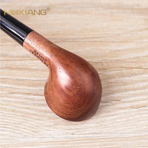 Muxiang Wooden Tobacco Pipe Straight Type Long Handle For Reading Personal Gift - Product Image 4