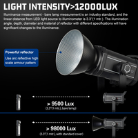 Lumière vidéo professionnelle en direct 180V 245V Ra98 150W 200W 300W 3200 W 6500K K lumière photographique Led lumière de photographie