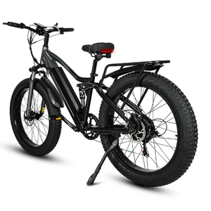 Bicicleta Eléctrica de Descenso de Montaña, Bicicleta Eléctrica de Montaña de Fibra de Carbono, 48v 750w, Batería Integrada, Suspensión Completa, Todoterreno - Product Image 6