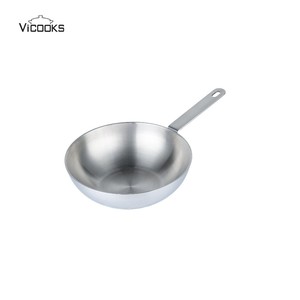 <strong>Top</strong> Professional <strong>Wok</strong> Stainless Steel Non-coating <strong>Wok</strong> Pan Cooking <strong>Wok</strong> With SS Lid - Product Image 6
