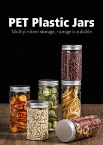 100/200/250/320/450/500/600/750/900/1000/1150/1350/1500/1700 ml cấp thực phẩm Pet Jar nhựa - Product Image 3