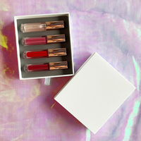 Boîtes d'emballage 4 couleurs les plus vendues pour les marques OEM de maquillage cosmétique pour kit de rouge à lèvres mat