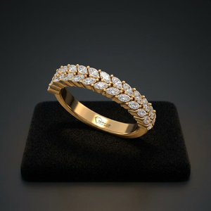 แหวนเพชรทรงมาร์คีส์แท้ เพาะเลี้ยงในห้องปฏิบัติการ เงินแท้ 925 ทอง 9K 14K 18K เครื่องประดับสำหรับผู้หญิง ทำแหวนแต่งงานและแหวนหมั้น - Product Image 1