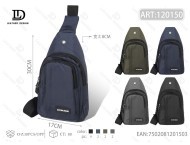 Borsa da petto multistrato con cerniera da uomo in nylon, casual, per uso quotidiano, per tutte le stagioni - Product Image 1