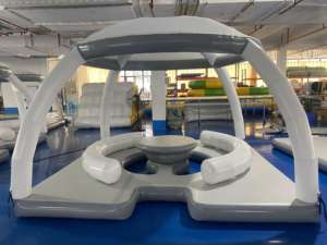 Uygun Fiyatlı Plaj ve Göl Şişme Yüzen Ada Platformu, Aile Kullanımı İçin Ticari Sınıf PVC ile - Product Image 3