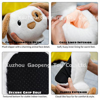 Chaussons en peluche pour animaux de compagnie, vente en gros d'usine, chaussons en peluche pour chiots, chaussons d'intérieur pour filles et garçons, chaussures chaudes et moelleuses pour l'hiver