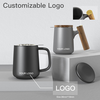 Mug à thé en céramique DHPO avec couvercle et infuseur 500 ml, écologique, compatible micro-ondes et lave-vaisselle, design moderne et luxueux