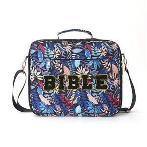 Bolso multifuncional para Biblia con bordado de letras para mujer, adecuado para niñas y mujeres, almacenamiento diario, para participar en actividades de adoración - Product Image 1