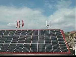 Sistema híbrido solar eólico vertical de uso comercial para el hogar, certificado CE, 10KW/20KW, sistema híbrido MPPT de generación de energía eólica, VAWT - Product Image 2