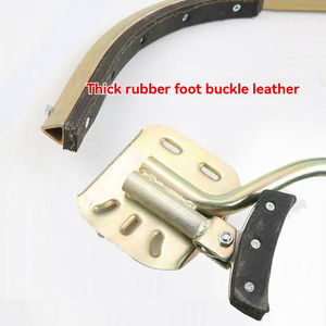 Hebilla de pie de postes de madera de escalada de acero para trabajadores eléctricos para accesorios de cableado de 350 pies - Product Image 2