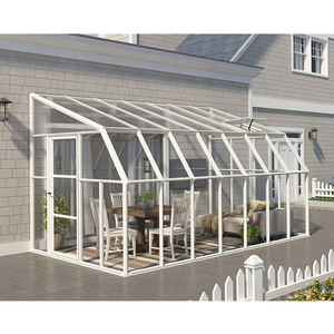 Estructura de aluminio que se adjunta a <span class=keywords><strong>la</strong></span> pared jardín de invierno, Solarium, terraza acristalada con policarbonato - Product Image 6