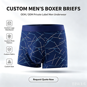 Caleçons Boxers Imprimés en <span class=keywords><strong>Polyester</strong></span> pour Hommes, Lot de 4, Boîte Cadeau, Taille Mi-Haute, Extensibles, Anti-Odeur, Sous-vêtements Masculins, Logo et Couleur Personnalisables Disponibles - Product Image 3
