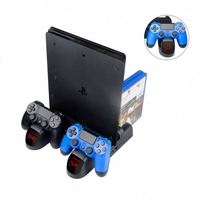 Support vertical multifonctionnel avec ventilateur de refroidissement, chargeur double contrôleur et interface USB pour PS4 PRO SLIM