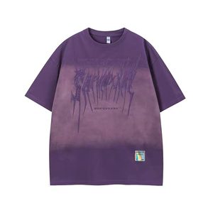 <span class=keywords><strong>T</strong></span>-<span class=keywords><strong>Shirt</strong></span> Girocollo 100% Cotone 230g, Effetto Sfumato e Grafica 3D, Morbida e Alla Moda Oversize, per Abbigliamento Casual - Product Image 2