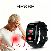 Montre connectée 4G pour personnes âgées, détection de chute, SOS d'urgence, positionnement GPS en temps réel, suivi de la fréquence cardiaque, de la pression artérielle, bracelet de suivi de la santé