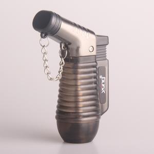 Allume-cigare rechargeable à double jet Allume-cigare transparent visible à chambre à gaz étanche au vent avec <span class=keywords><strong>flamme</strong></span> réglable - Product Image 6