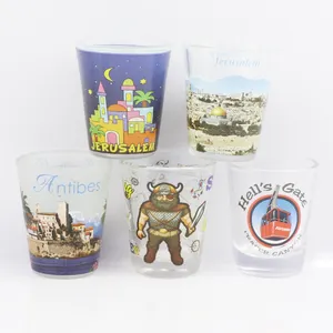 Vente en gros, Logo personnalisé, Souvenir touristique, Tequila, verre de Sublimation vierge